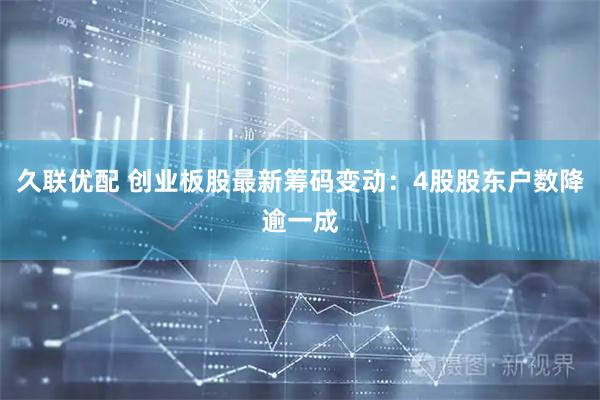 久联优配 创业板股最新筹码变动：4股股东户数降逾一成